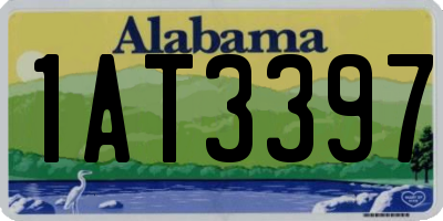 AL license plate 1AT3397