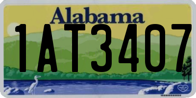 AL license plate 1AT3407