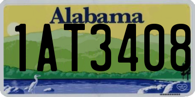 AL license plate 1AT3408