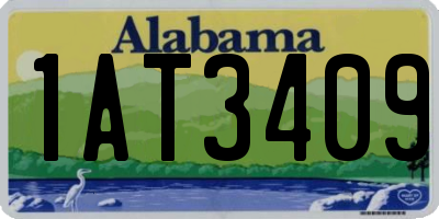 AL license plate 1AT3409