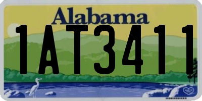 AL license plate 1AT3411