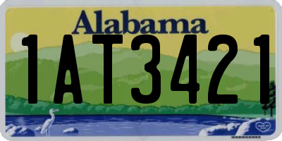 AL license plate 1AT3421
