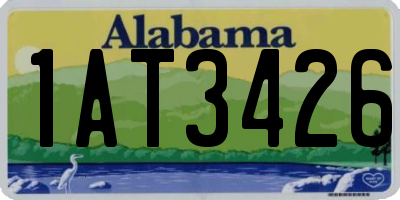 AL license plate 1AT3426