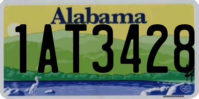 AL license plate 1AT3428