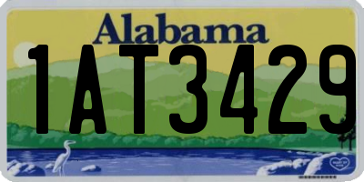 AL license plate 1AT3429