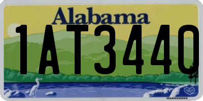 AL license plate 1AT3440