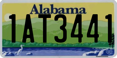 AL license plate 1AT3441
