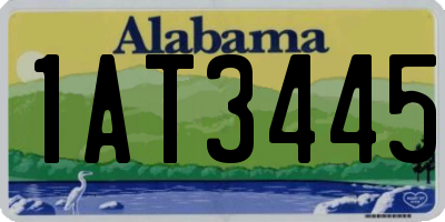 AL license plate 1AT3445