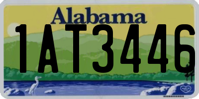 AL license plate 1AT3446