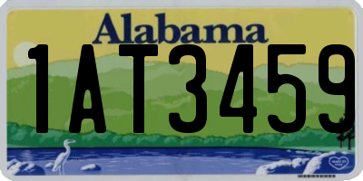 AL license plate 1AT3459