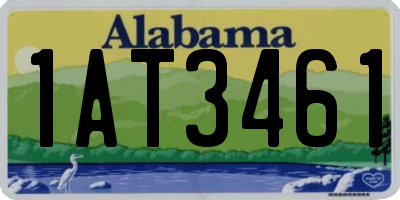 AL license plate 1AT3461