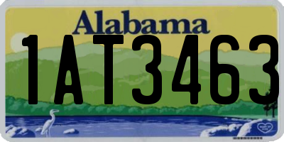 AL license plate 1AT3463