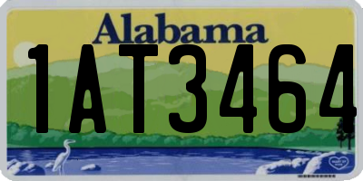 AL license plate 1AT3464