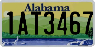 AL license plate 1AT3467
