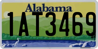 AL license plate 1AT3469