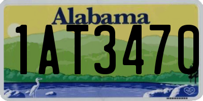 AL license plate 1AT3470
