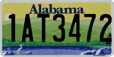 AL license plate 1AT3472