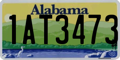 AL license plate 1AT3473