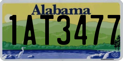 AL license plate 1AT3477