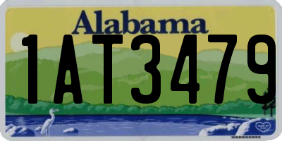 AL license plate 1AT3479