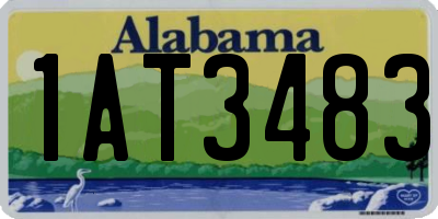 AL license plate 1AT3483