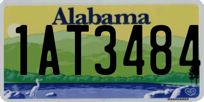 AL license plate 1AT3484