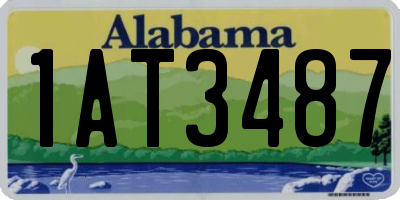 AL license plate 1AT3487