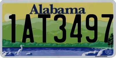 AL license plate 1AT3497