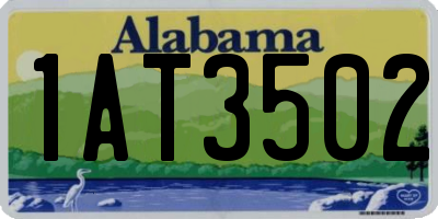 AL license plate 1AT3502