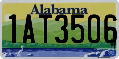 AL license plate 1AT3506