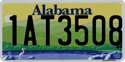 AL license plate 1AT3508