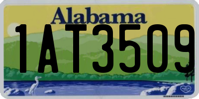 AL license plate 1AT3509