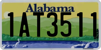 AL license plate 1AT3511