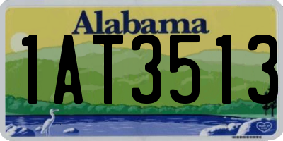 AL license plate 1AT3513