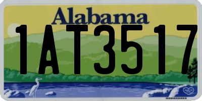 AL license plate 1AT3517