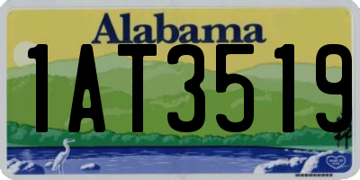 AL license plate 1AT3519