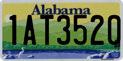 AL license plate 1AT3520