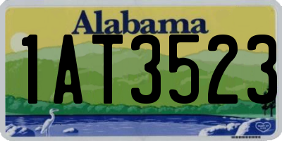AL license plate 1AT3523