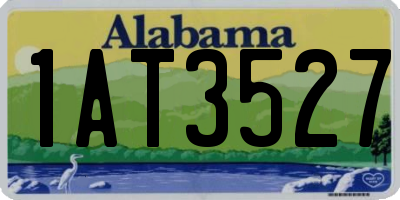 AL license plate 1AT3527