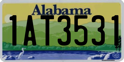 AL license plate 1AT3531