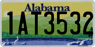 AL license plate 1AT3532