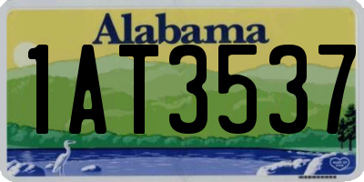 AL license plate 1AT3537