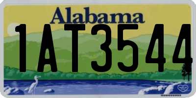 AL license plate 1AT3544
