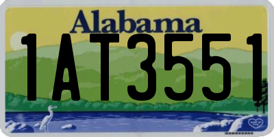 AL license plate 1AT3551
