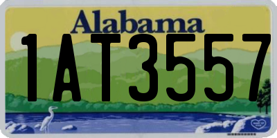 AL license plate 1AT3557