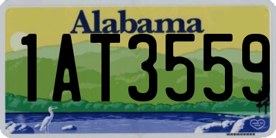 AL license plate 1AT3559