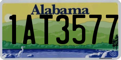 AL license plate 1AT3577