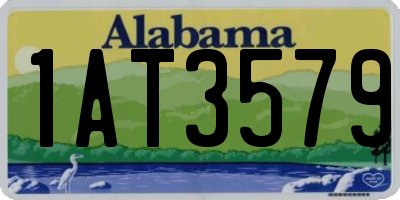 AL license plate 1AT3579