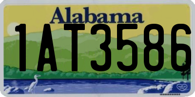 AL license plate 1AT3586