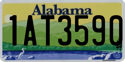 AL license plate 1AT3590